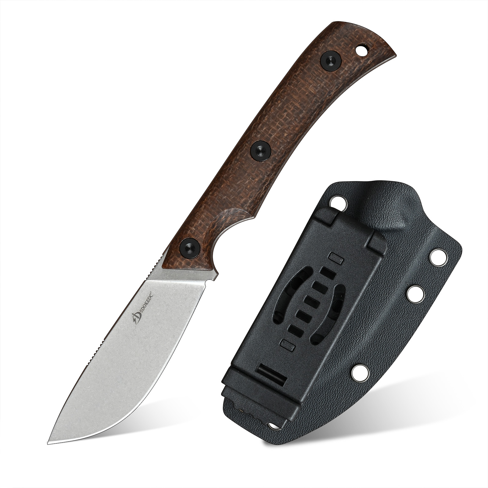 Edc Carry Fixed Blade Knife - SDOKEDC DC53 Steel EDC Utility Knife,