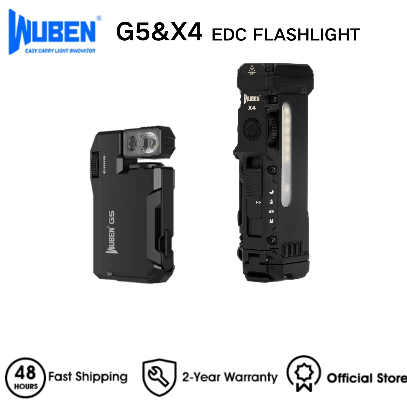 Edc Every Day Carry おもちゃ - WUBEN X4 & G5 EDC Flashlight