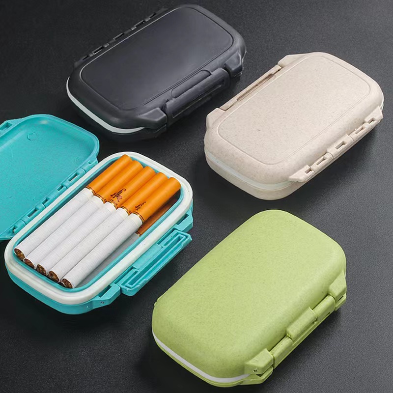 Lighter Insert Zippo - Portable Wheat Straw Cigarette Case Dispenser