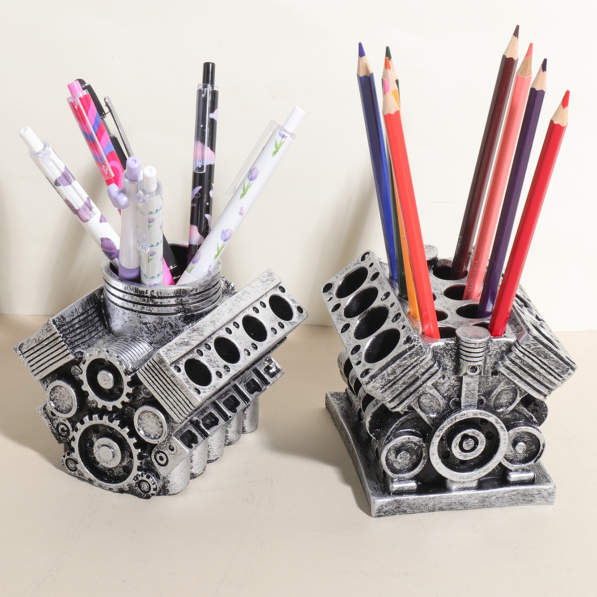 Edc Carry Pen - Car Engine Model Pen Holder, V8