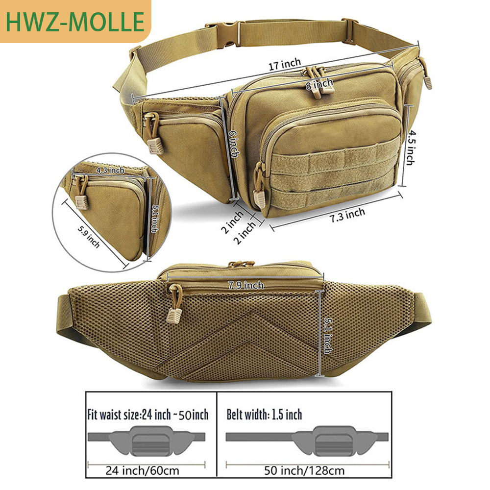 Tactical Molle Fanny Pack Wais - đánh giá và giá Edc Carry Fanny Pack
