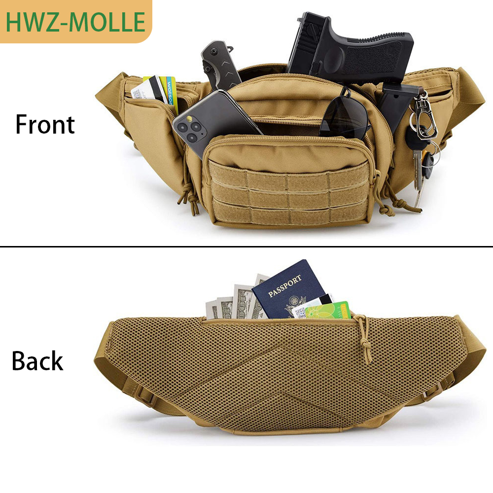 Tactical Molle Fanny Pack Wais - đánh giá và giá Edc Carry Fanny Pack