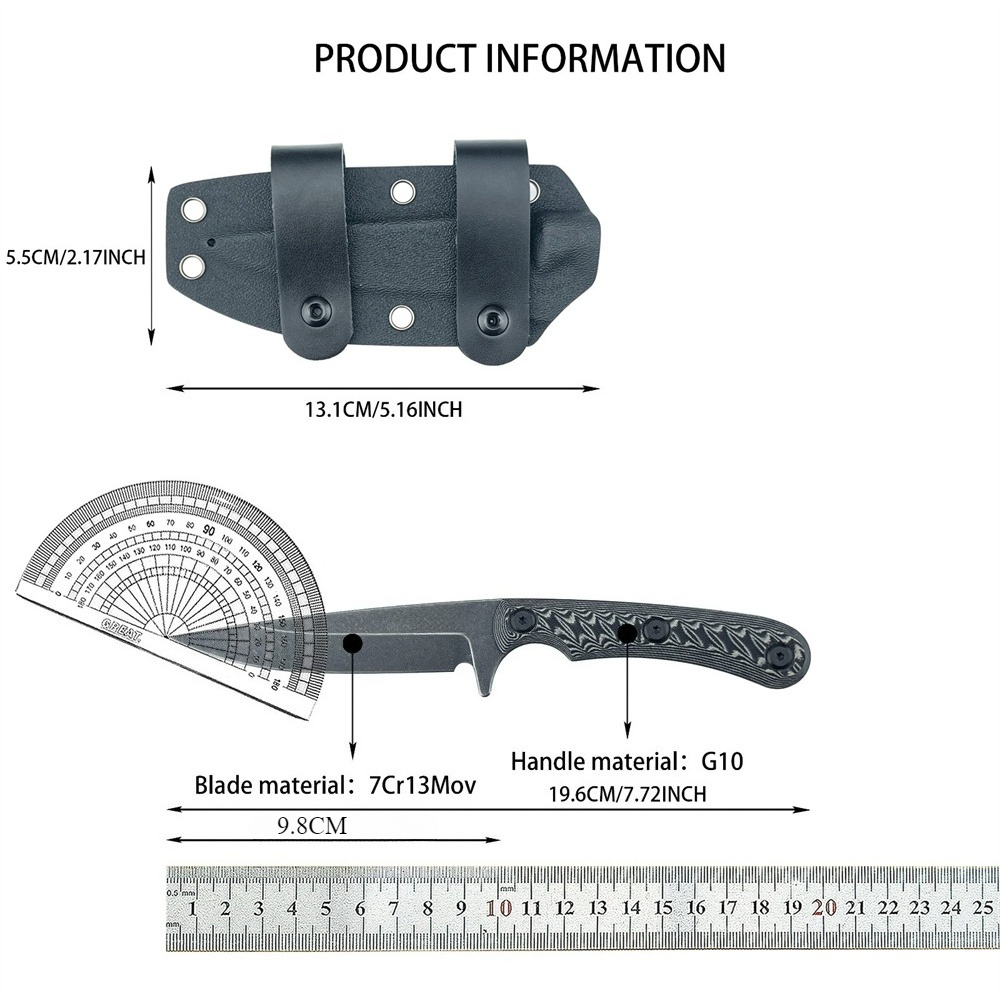 Full Tang Fixed Blade Knives 7 - đánh giá và giá Edc Every Day Carry おもちゃ