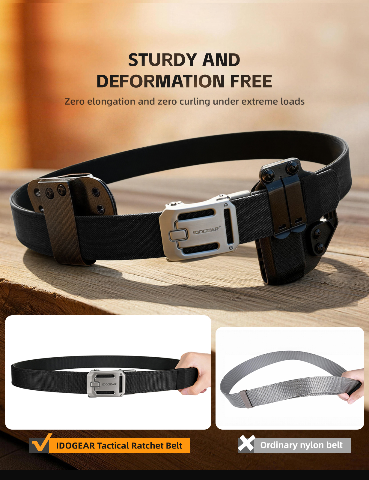 IDOGEAR SPORTS Tactical Ratche - đánh giá và giá Edc Carry Belt
