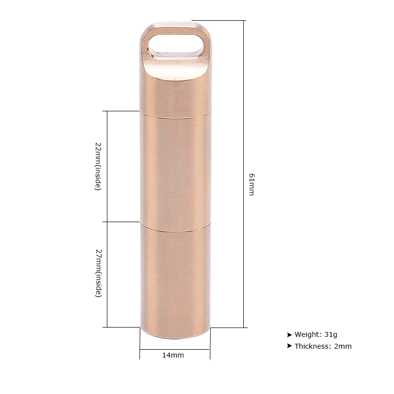 Waterproof Brass Airtight Wate - đánh giá và giá Pill Fob Capsule