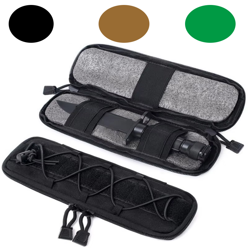 Tactical Belt Bag Knife Flashl - đánh giá và giá Edc Carry Belt