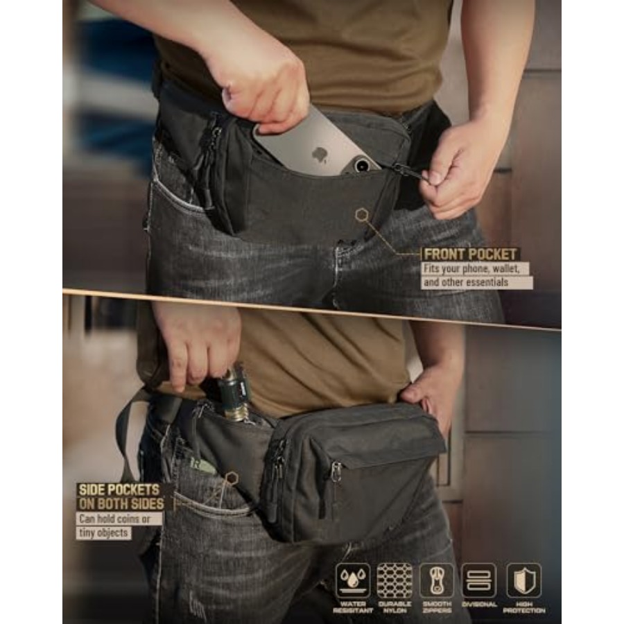 Tactical Concealed Carry Fanny - đánh giá và giá Edc Carry Fanny Pack