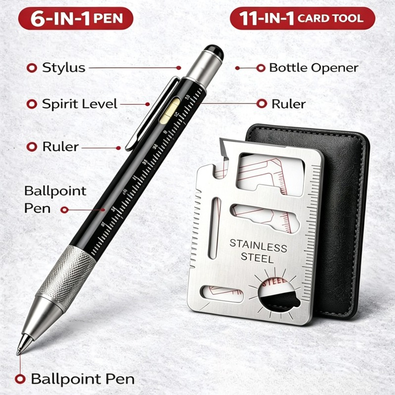 Men Gifts 6-in-1 Multitool Pen - đánh giá và giá Edc Every Day Carry おもちゃ