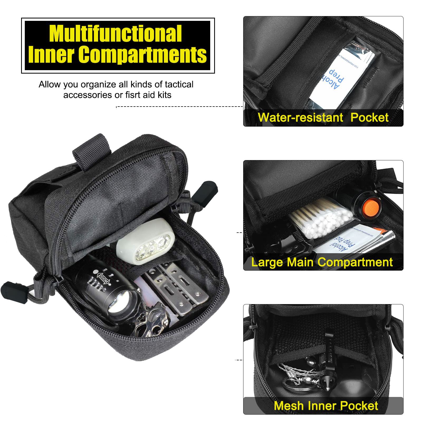 Tactical Molle Pouch Waist Bag - đánh giá và giá Edc Carry Items