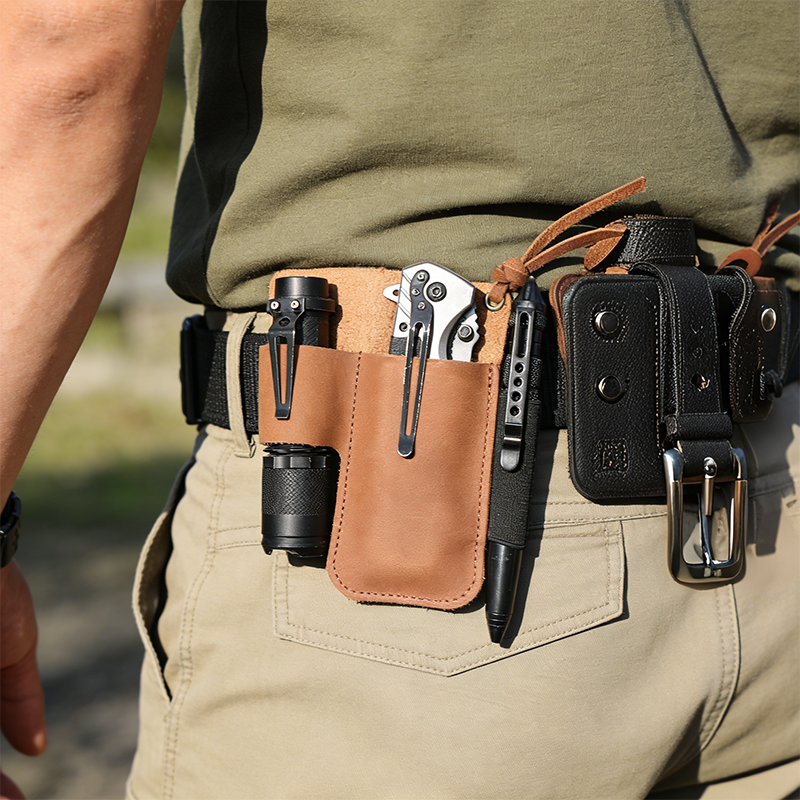 EDC Leather Flashlight Tool Ho - đánh giá và giá Edc Carry Belt