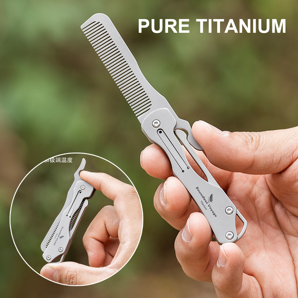 Pure Titanium Folding Comb, Ul - đánh giá và giá Comb Pocket Titanium