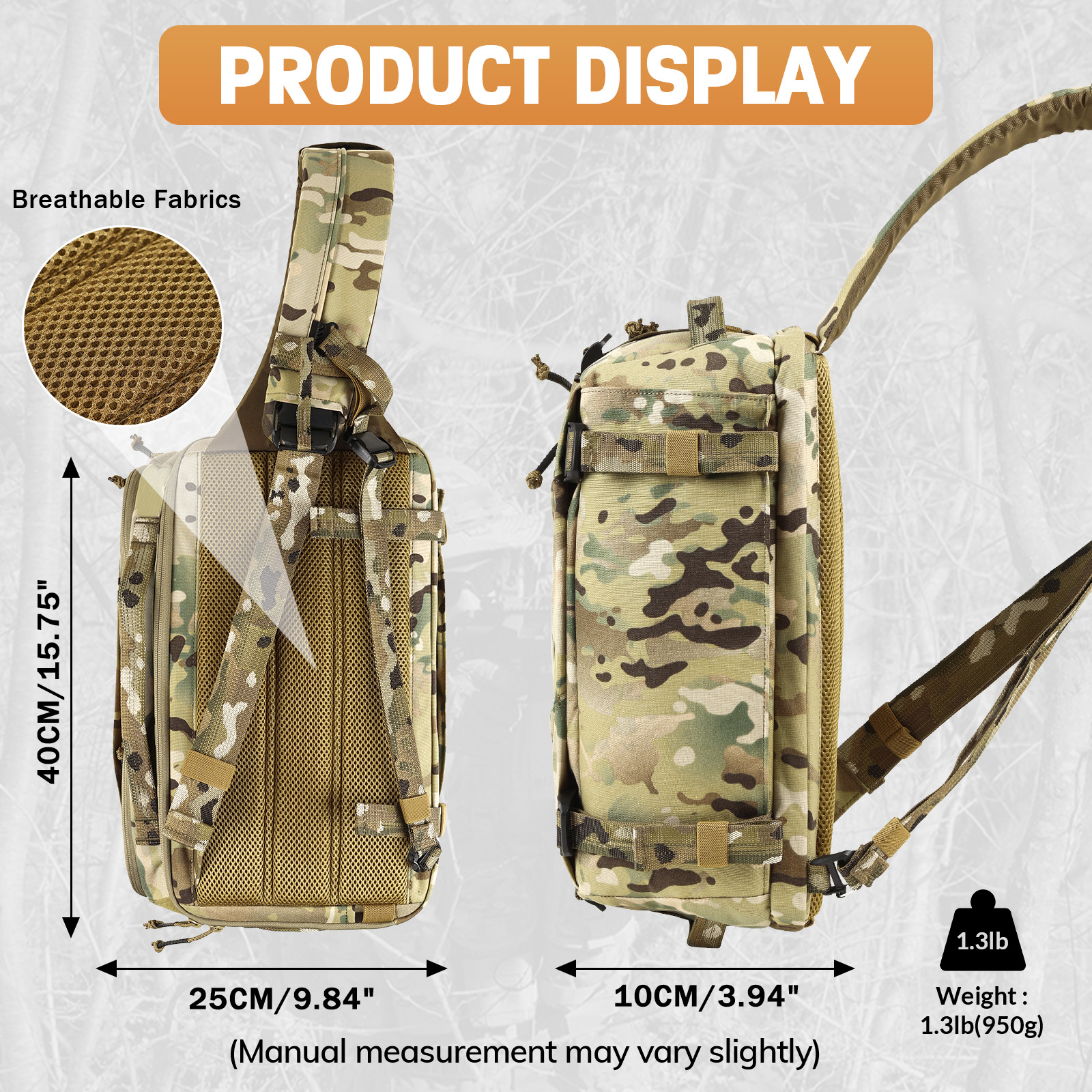 VOTAGOO 13L Tactical Sling Bag - đánh giá và giá Edc Carry Backpack