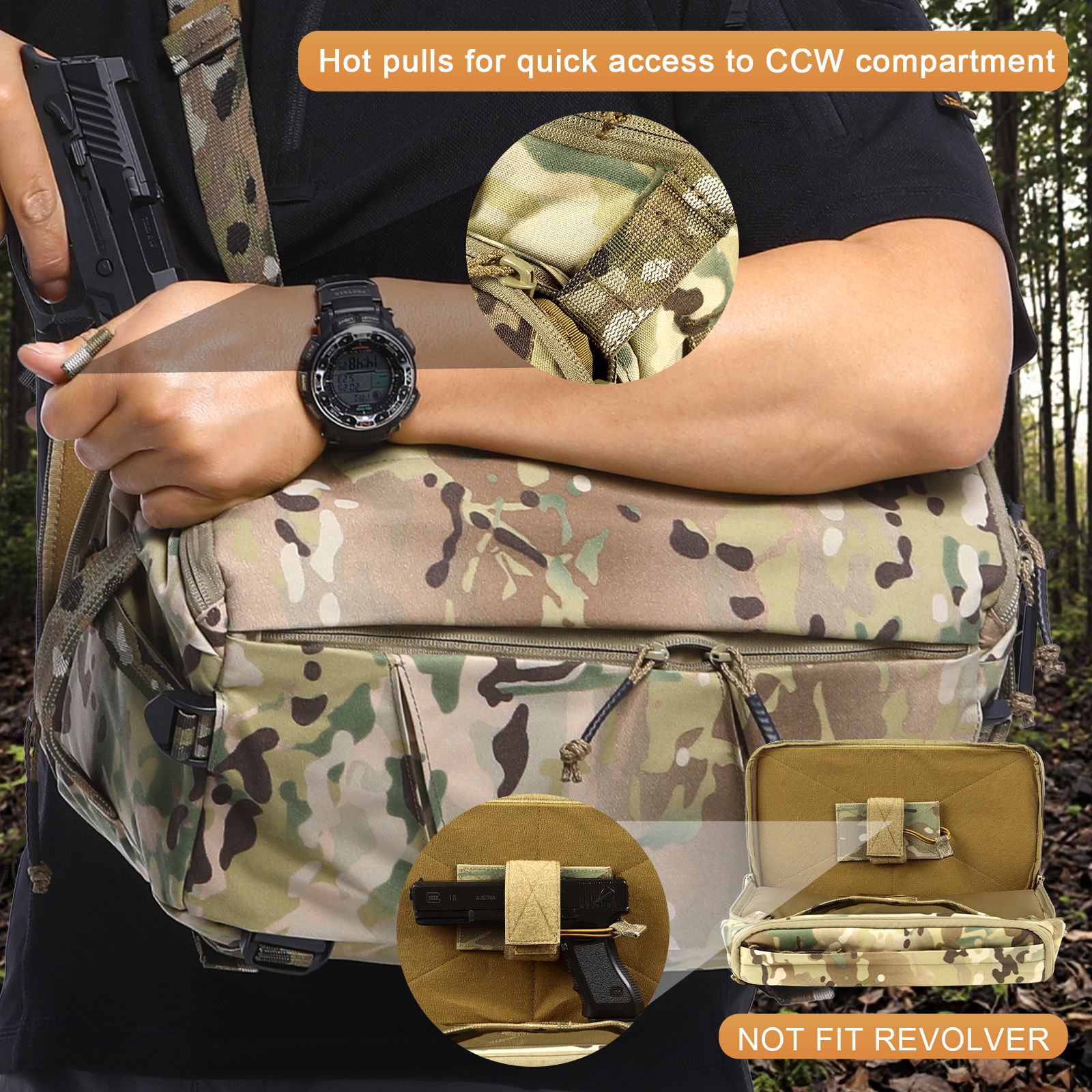VOTAGOO 13L Tactical Sling Bag - đánh giá và giá Edc Carry Backpack
