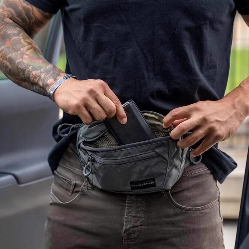 Mens Belt Bag with Adjustable  - đánh giá và giá Edc Carry Fanny Pack