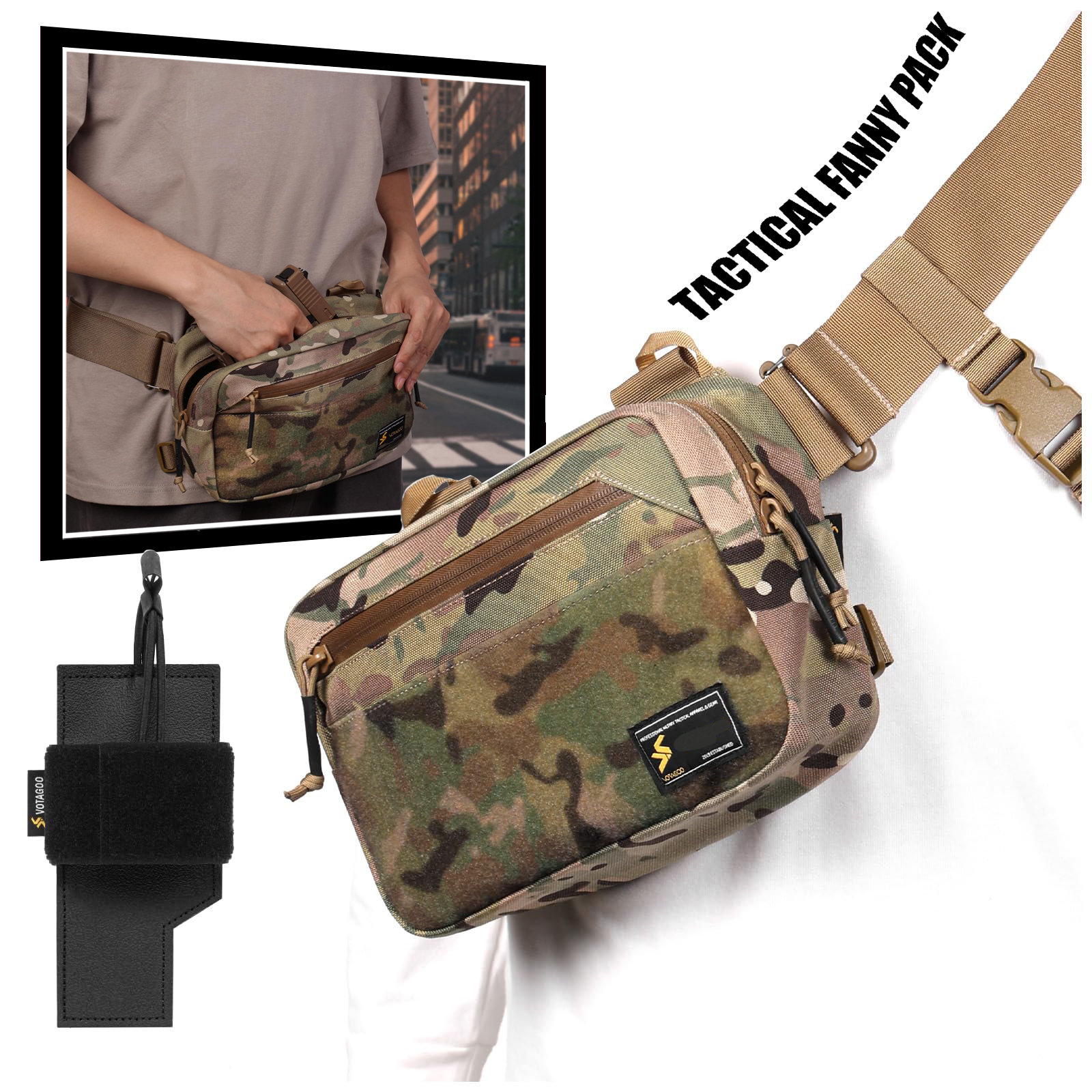 Tactical Fanny Pack, Concealed - đánh giá và giá Edc Carry Fanny Pack