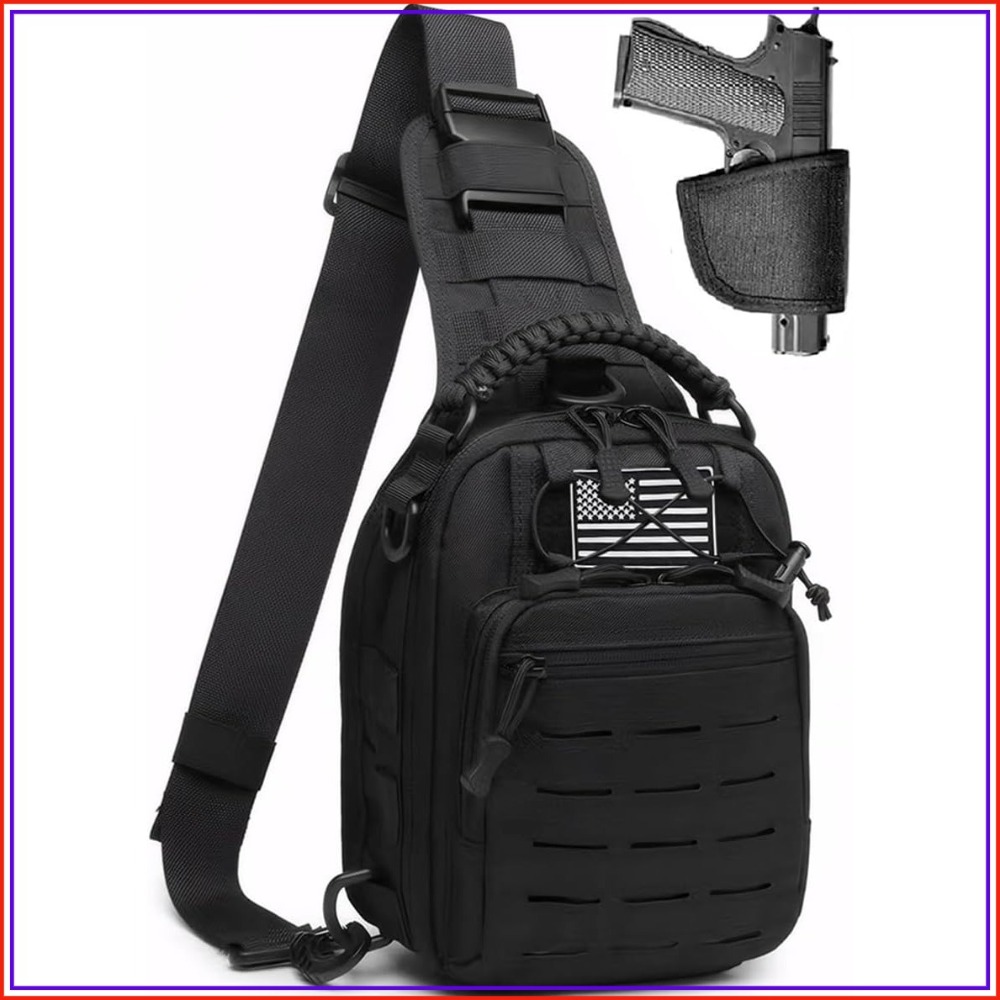 Tactical Sling Bag for Men Con - đánh giá và giá Edc Carry Gun