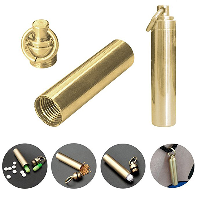 1 PC Solid Brass Waterproof Pi - đánh giá và giá Pill Fob Capsule
