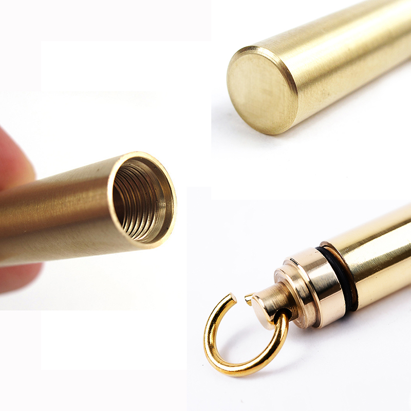 1 PC Solid Brass Waterproof Pi - đánh giá và giá Pill Fob Capsule