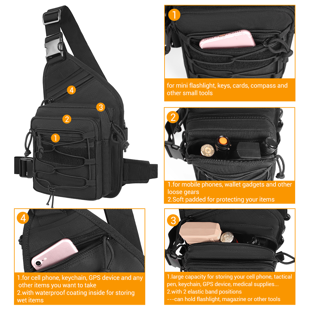 Tactical Gun Bag EDC Shoulder  - đánh giá và giá Edc Carry Backpack