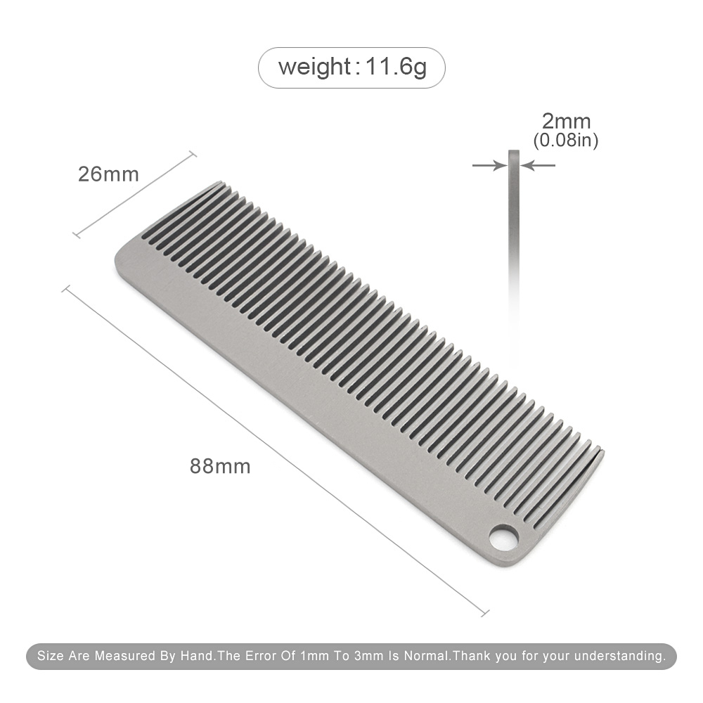 Portable Comb Titanium Alloy C - đánh giá và giá Comb Pocket Titanium
