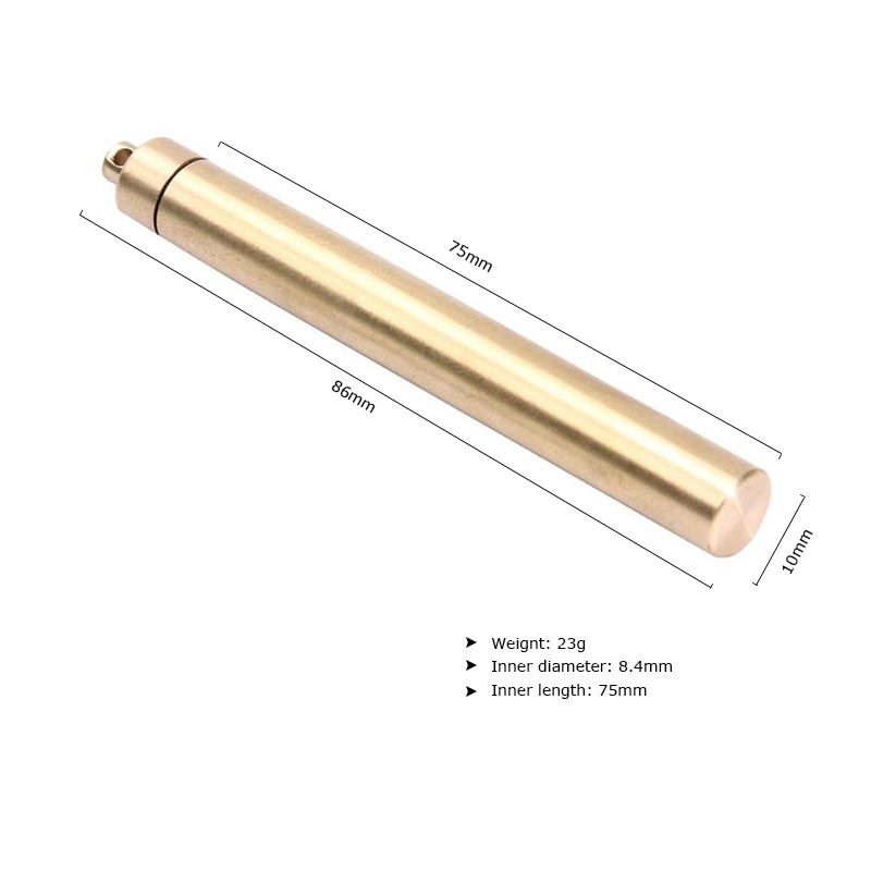 Brass Airtight Watertight Stor - đánh giá và giá Pill Fob Capsule