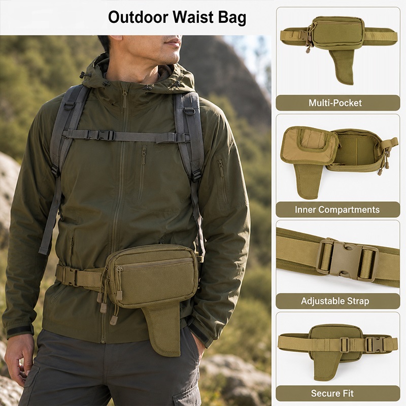 Multifunctional Waist Bag Nylo - đánh giá và giá Edc Carry Fanny Pack