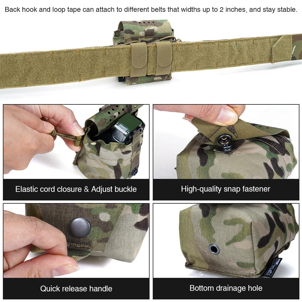 Tactical M67 Frag Grenade Pouc - đánh giá và giá Edc Carry Backpack