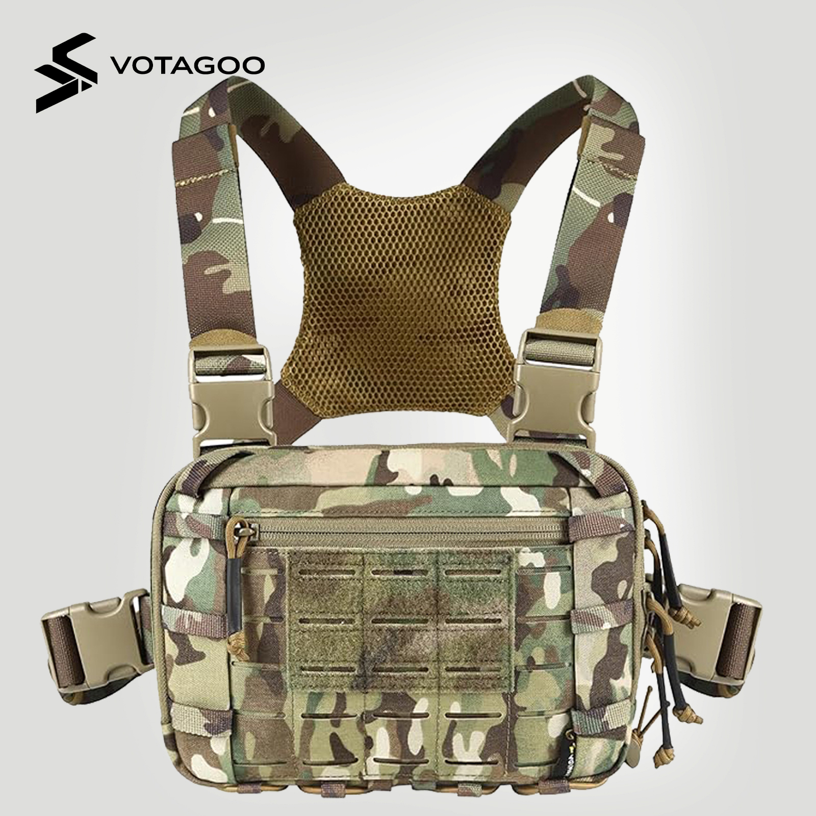 VOTAGOO 2L Tactical Chest Bag  - đánh giá và giá Edc Carry Belt