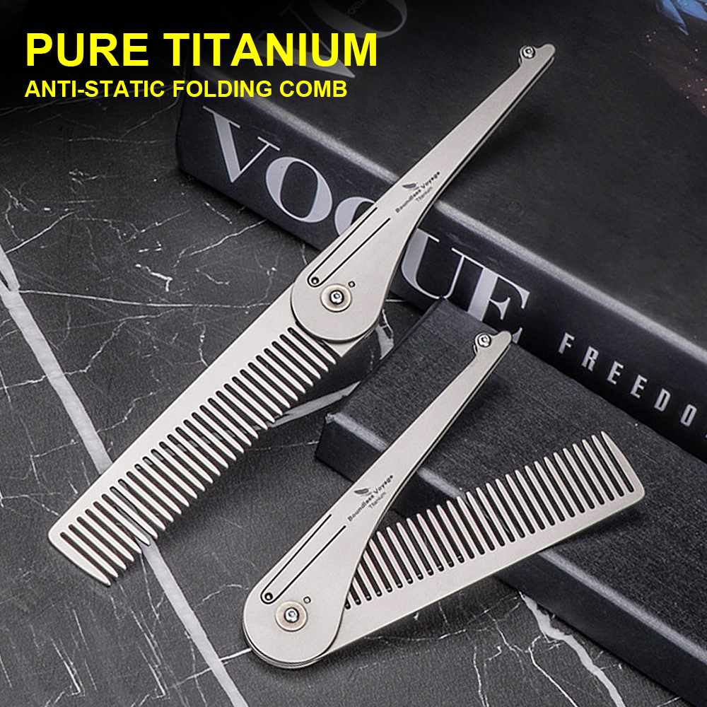 Pure Titanium Anti-Static Fold - đánh giá và giá Comb Pocket Titanium